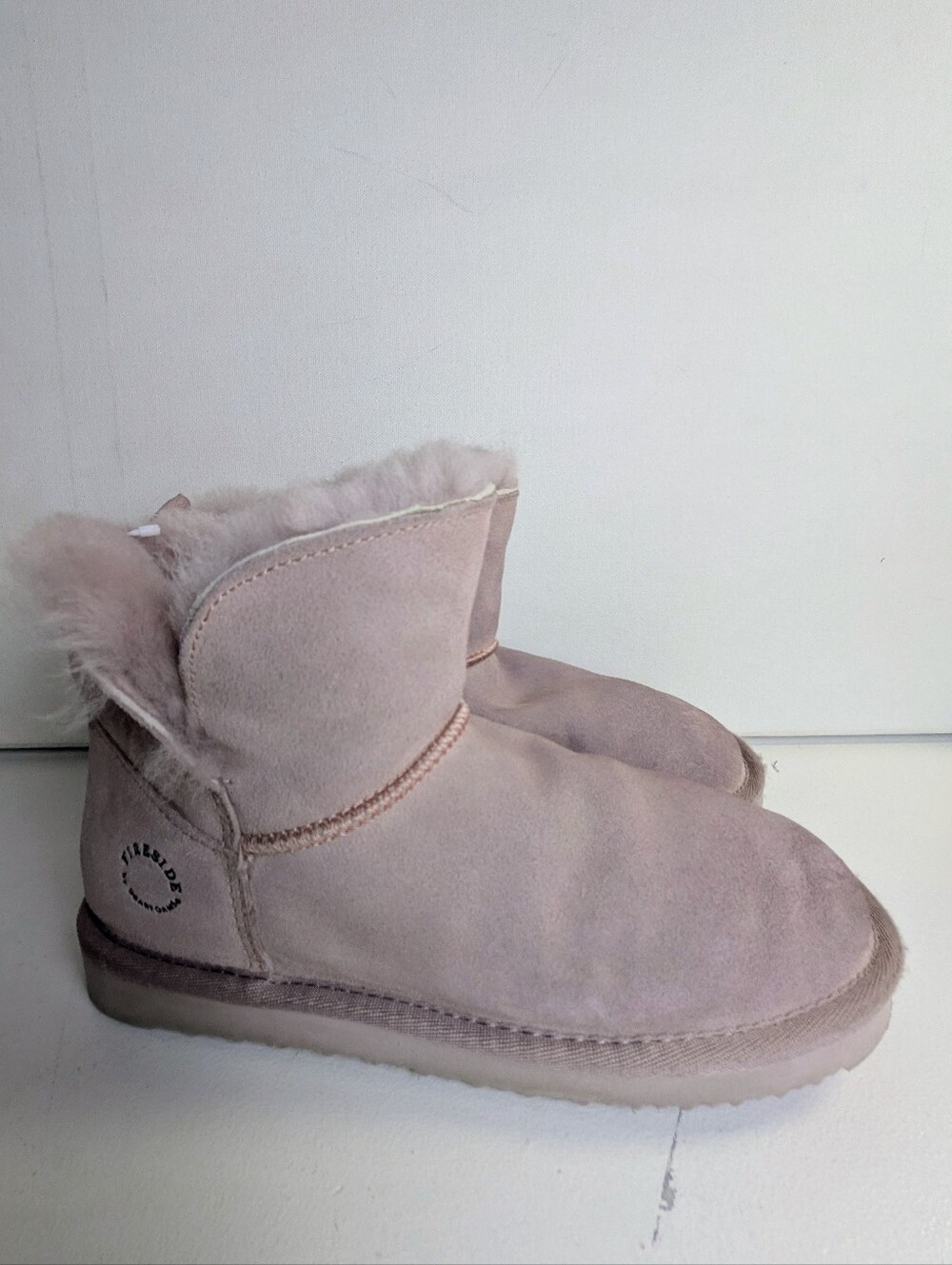 Fireside by Dearfoams Dusty Pink Size 5 Women’s Low Foldover Bootie WaterResist